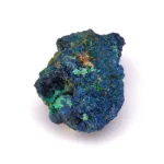 mineral de azurita en bruto mezclado con malaquita