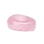 cuenco fabricado con mineral de cuarzo rosa