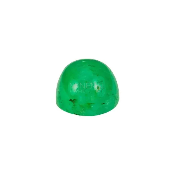 gema de esmeralda natural tallada en forma de cabujon