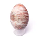 mineral de jaspe bandeado pulido en forma de huevo
