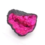 geoda de cuarzo rosa piedra mineral