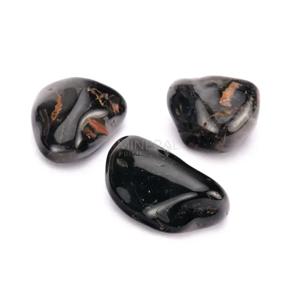 conjunto jaspe negro rodado piedra mineral grande