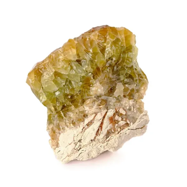 drusa mineral de calcita verde mineral en bruto