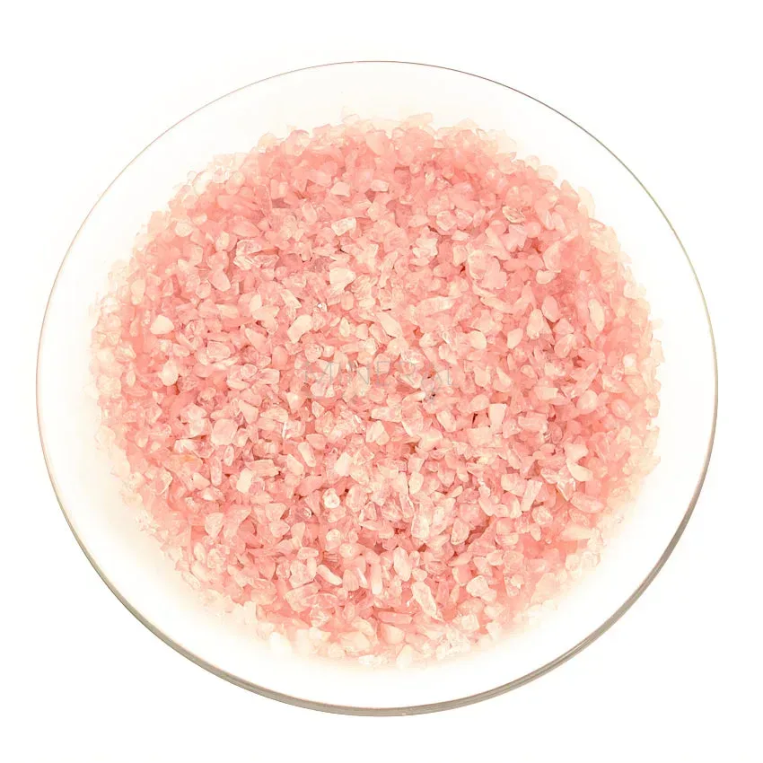minerales rodados de cuarzo rosa