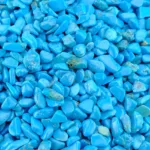 minerales rodados de turquenita azul