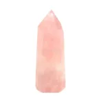 punta de mineral de cuarzo rosa