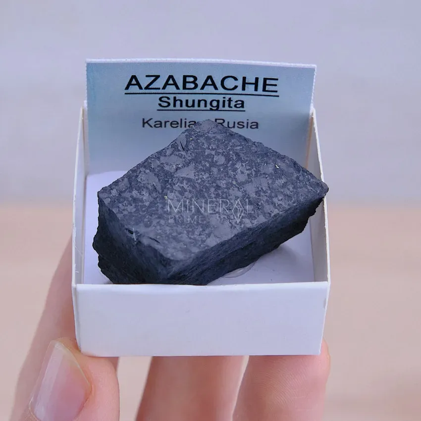 mineral de coleccion azabache shungita natural