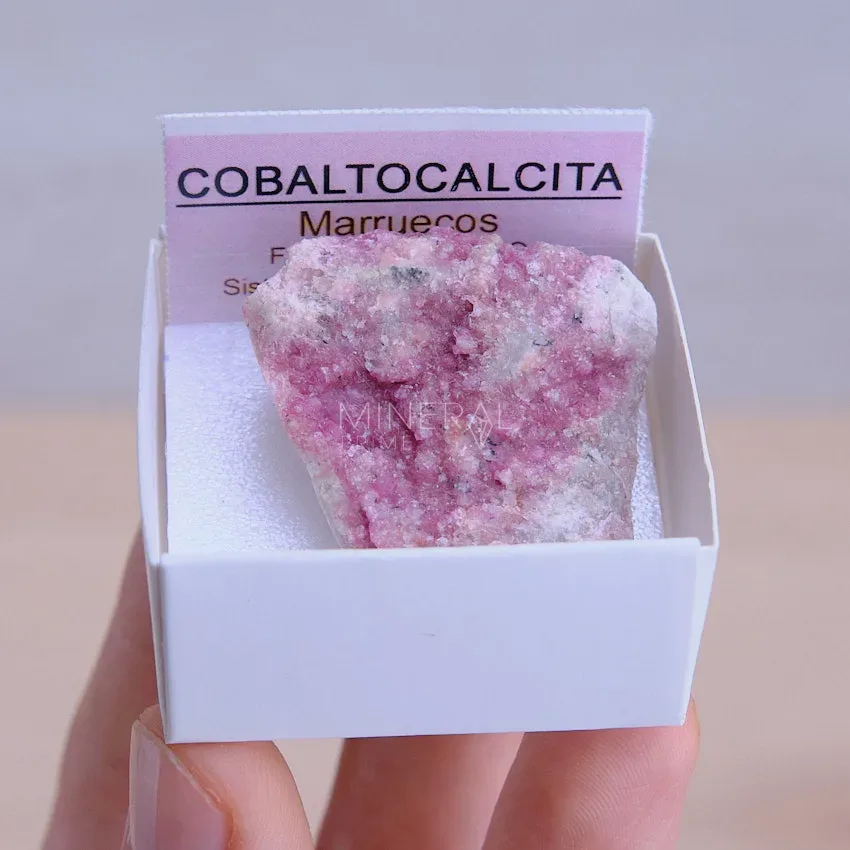 mineral de coleccion cobaltocalcita en bruto natural