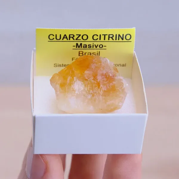 mineral de coleccion cuarzo citrino masivo en bruto natural