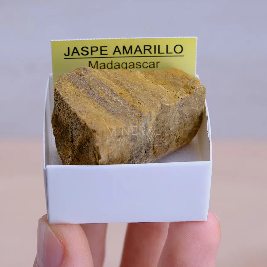 mineral de coleccion jaspe amarillo en bruto natural