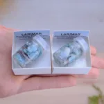 mineral de coleccion larimar en bruto piedra