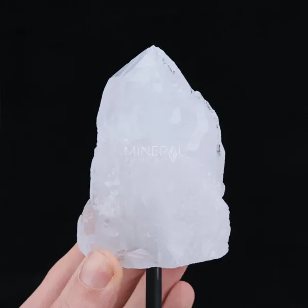 drusa de cuarzo blanco cristal de roca · soporte metalico precio