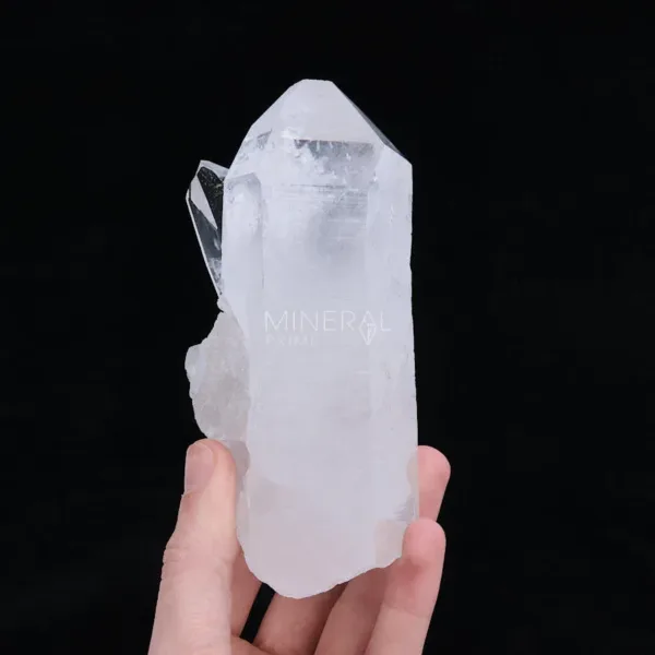 punta de cuarzo blanco · cristal de roca natural