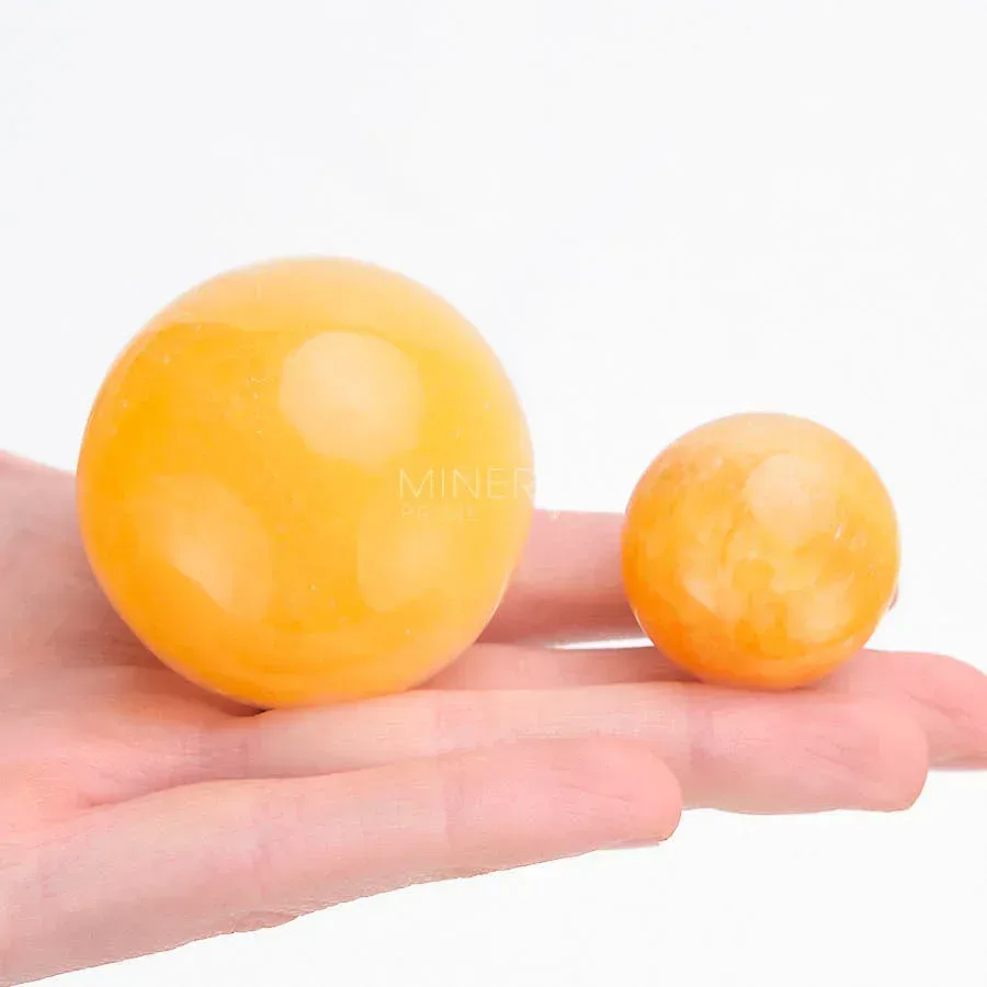 esfera de calcita naranja