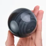 esfera de obsidiana bandeada mineral