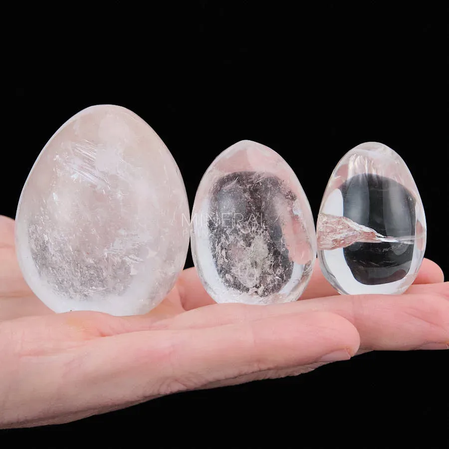 huevo de cuarzo cristal de roca natural