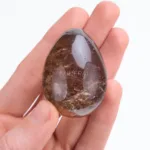 piedra huevo de cuarzo ahumado