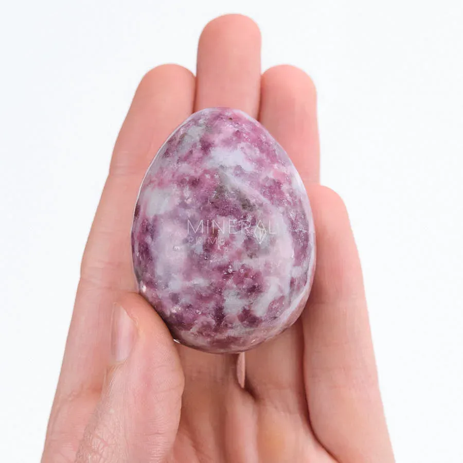 piedra huevo de lepidolita