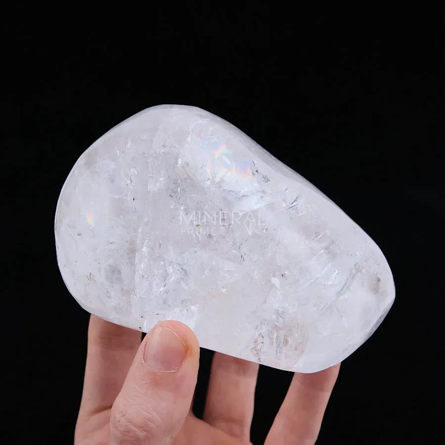 piedra rodado grande de cuarzo cristal de roca