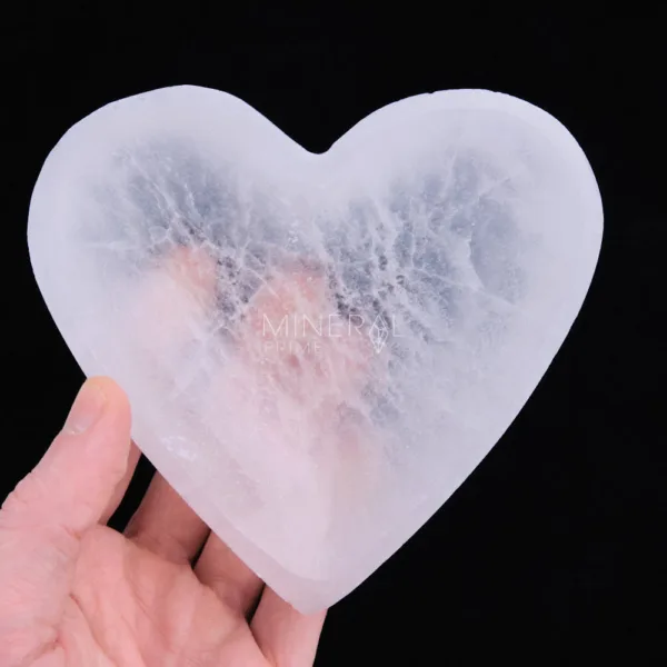 comprar bandeja de selenita en forma de corazon