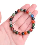 comprar pulsera de esferas de agata multicolor mm