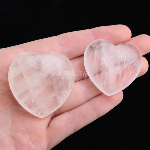 corazon de cuarzo blanco cristal de roca · fino