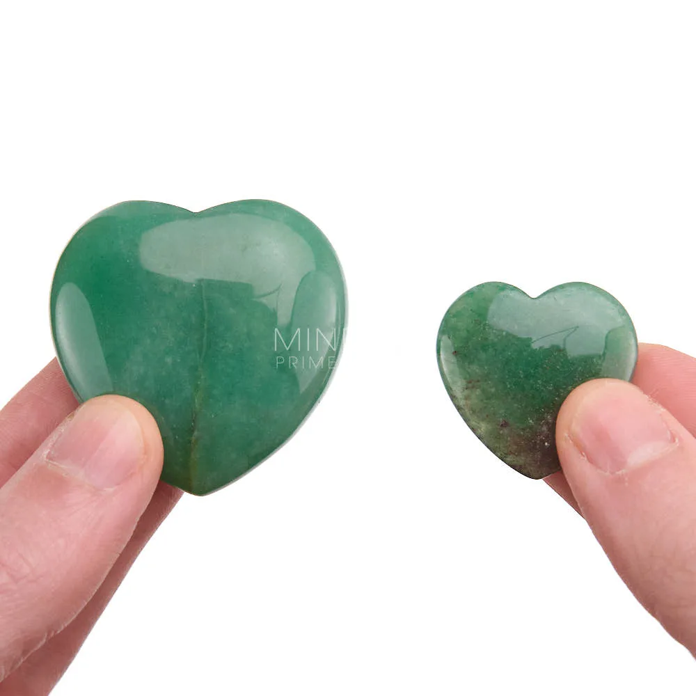 corazon de cuarzo verde · fino natural