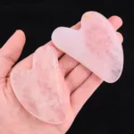 gua sha de cuarzo rosa mineral