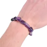 joya pulsera de amatista pulida formas libres