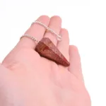 pendulo de jaspe rojo mineral