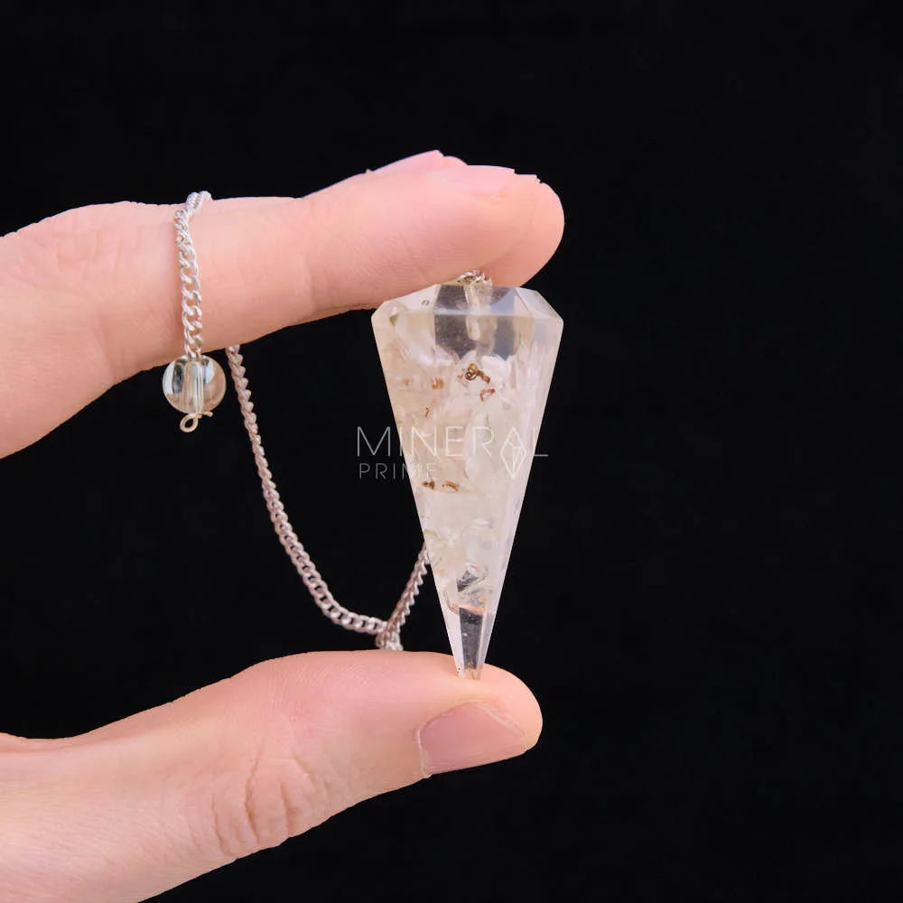 pendulo de los chakras de orgonita con cuarzo cristal de roca precio