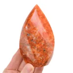 piedra llama de calcita naranja