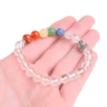 pulsera de chakras y cuarzo cristal de roca esferas mm precio