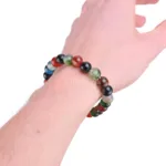 pulsera de esferas de agata multicolor mm propiedades