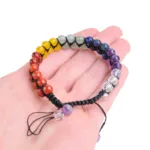 pulsera de los chakras bola doble facetada precio